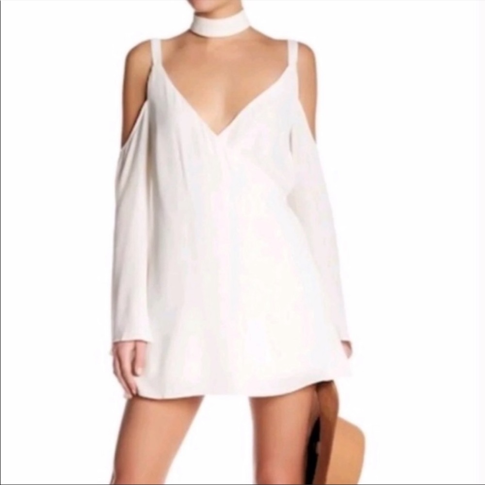 2FOR$30 Lovers + Friends Ryder Cold Shoulder Wrap Dress